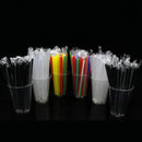 Clear individually wrapped drinking straws kitchen 100pcs multi color by Decorbites