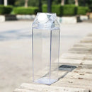 Clear milk carton water bottle set kitchen juice storage by Decorbites