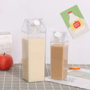 Clear milk carton water bottle set kitchen juice storage by Decorbites