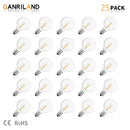 Clear shatterproof g40 1w pet led bulbs outdoor string lights patio by Decorbites