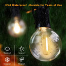 Clear shatterproof g40 1w pet led bulbs outdoor string lights patio by Decorbites
