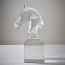 GobekUsa Horse Head Crystal Statue - Decorative Room Sculpture