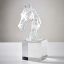 GobekUsa Horse Head Crystal Statue - Decorative Room Sculpture