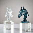 GobekUsa Horse Head Crystal Statue - Decorative Room Sculpture