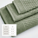 Cotton Diamond Waffle Weave Bath Towel Set - Grayson Collection by Great Bay Home