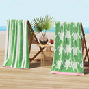 Cotton Velour Beach Towel - Maui Collection by Great Bay Home