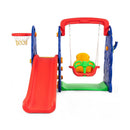 3-in-1 Junior Children Freestanding Design Climber Slide Swing Seat Basketball Hoop by LJGDeals