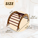 Climbing Arch Chocolate + Cushion - Montessori Climbers for Toddlers by Goodevas