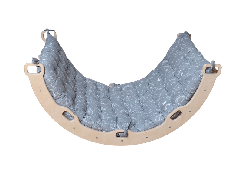 Large Montessori Climbing Arch/Rocker with Pillow Set