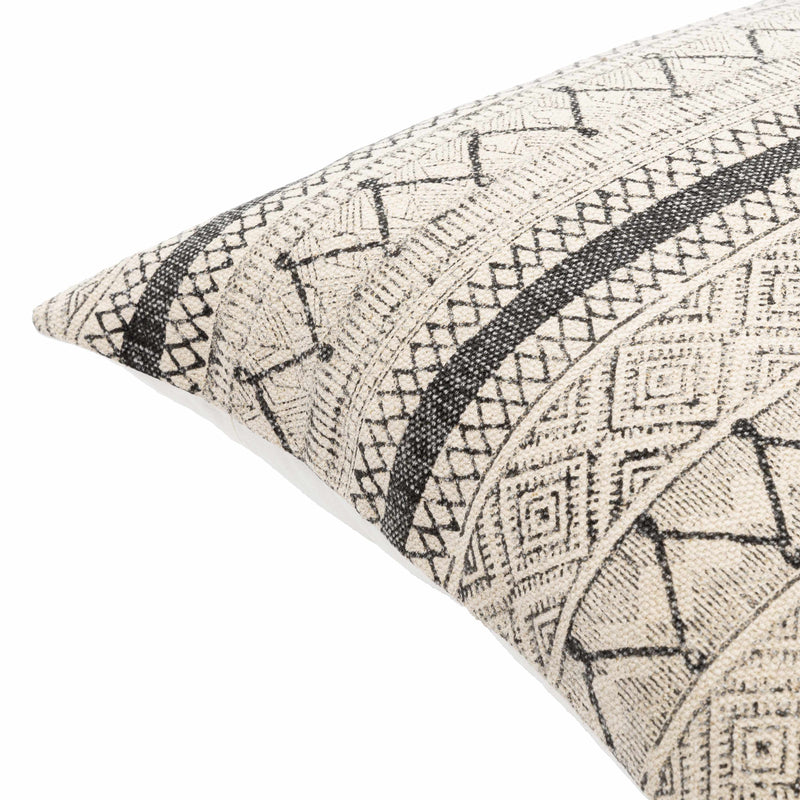 Calliope Monochrome Patterned Throw Pillow