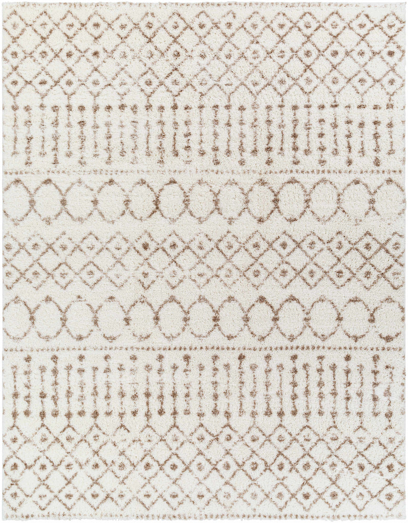 Monarch Cream&Tan Trellis Plush Rug