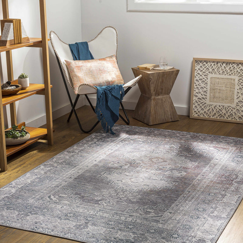 Baltinglass Brown Washable Area Rug