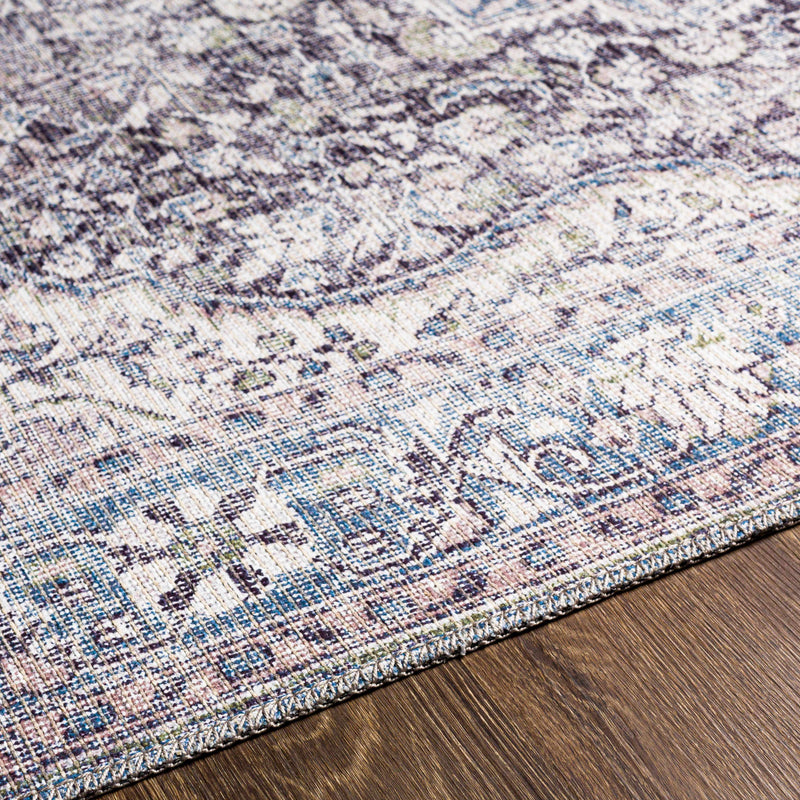 Tavas Blue Persian Style Washable Rug - Clearance