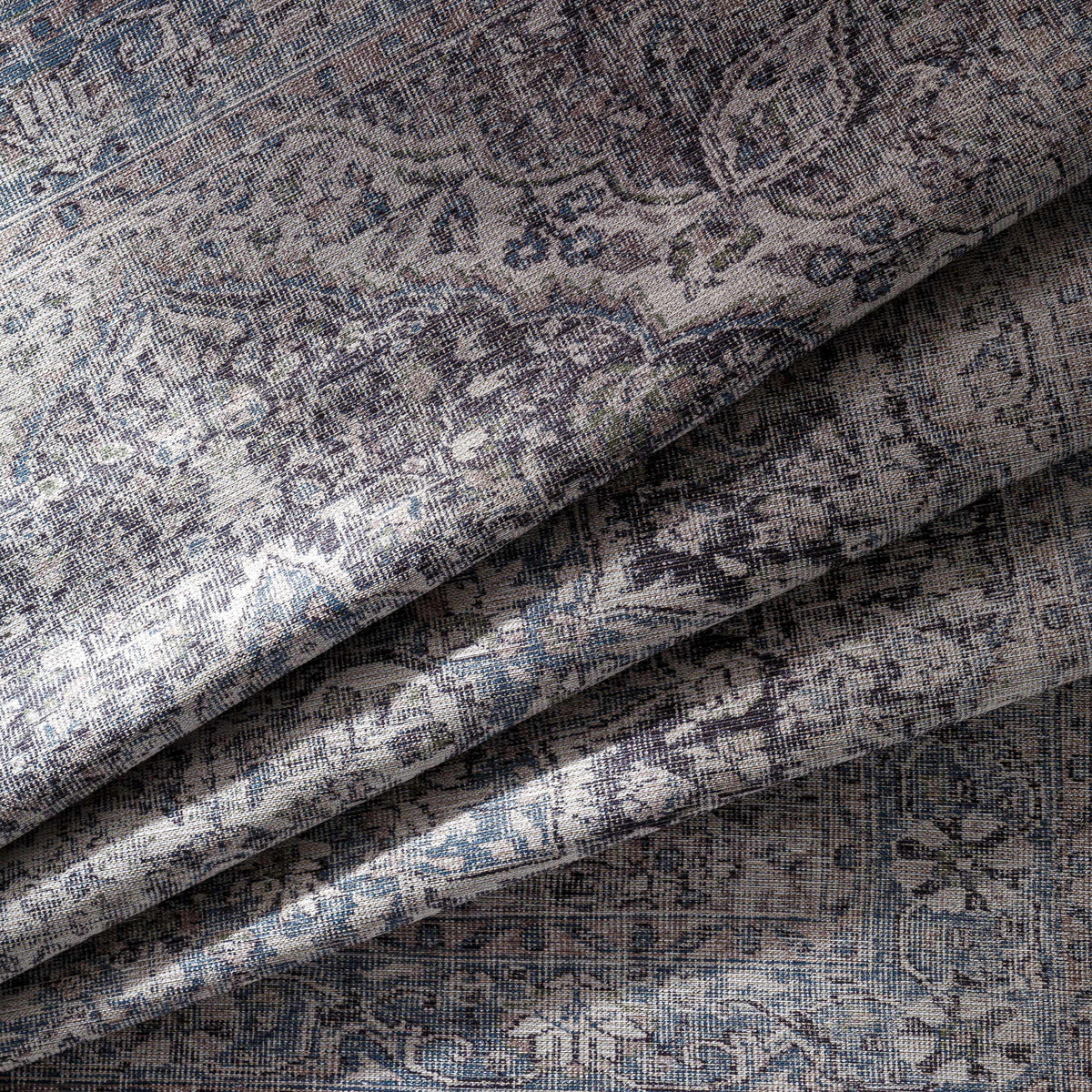 Tavas Blue Medallion Washable Rug, photo 4 of 14