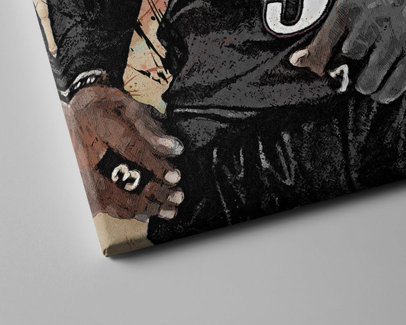 Allen Iverson Poster Philadelphia 76ers Basketball Painting Hand Made Posters Canvas Print Wall Art Man Cave Gift Home Kids Decor