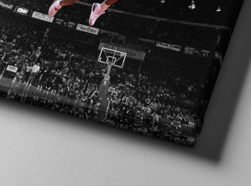 Michael Jordan Autographed Poster Slam Dunk Chicago Bulls Basketball Hand Made Posters Man Cave Gift Canvas Print Wall Art Home Decor