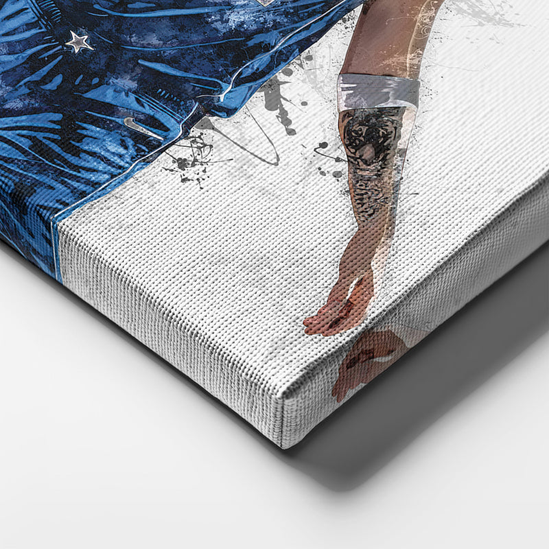 Luka Doncic & Dirk Nowitzki Canvas Art – Dallas Mavericks Wall Decor