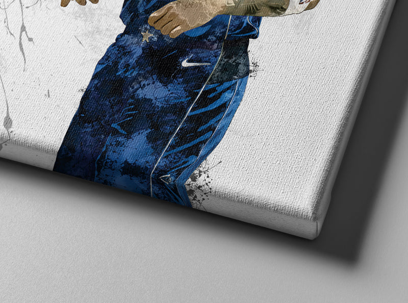 Luka Doncic Dirk Nowitzki Poster Dallas Mavericks Basketball Painting Hand Made Posters Canvas Print Wall Kids Art Man Cave Gift Home Decor