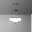 GobekUsa Glass Ball LED Pendant Lights for Teen Room Decor
