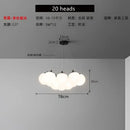 GobekUsa Glass Ball LED Pendant Lights for Teen Room Decor