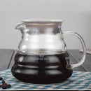 Cloud glass coffee kettle kitchen clear glass pot with silver handle by Decorbites