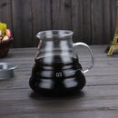 Cloud glass coffee kettle kitchen clear glass pot with silver handle by Decorbites