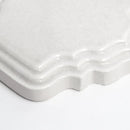 Cloud White Glossy Mina Reliefed Ceramic Accent Tiles 4 7/8x5