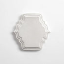 Cloud White Glossy Mina Reliefed Ceramic Accent Tiles 4 7/8x5