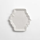 Cloud White Glossy Mina Sculpted Ceramic Accent Tiles 4 7/8x5