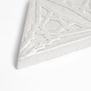 Cloud White Glossy Morotris Ceramic Accent Tiles 3 5/8x6 1/8