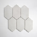 Cloud White Glossy Marbella Ceramic Tiles 4x7 1/2