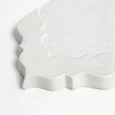 Cloud White Glossy Musa Ceramic Accent Tiles 4x7 1/2