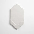 Cloud White Glossy Musa Ceramic Accent Tiles 4x7 1/2