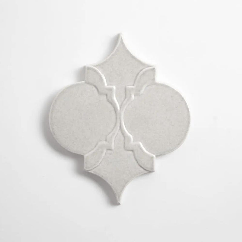 Cloud White Glossy Sofia Ceramic Accent Tiles 6x7 3/8