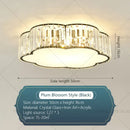 GobekUsa Crystal Zen Ceiling Light for Living Room, Bedroom, and Dining Room