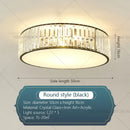 GobekUsa Crystal Zen Ceiling Light for Living Room, Bedroom, and Dining Room