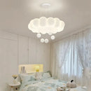GobekUsa Dimming Pendant Chandelier Light with PE Lampshade for Living Room Bedroom