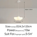 GobekUsa Cloud White Modern Chandelier Floating Pendant Lamp Kitchen Island Light