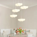GobekUsa Cloud White Modern Chandelier Floating Pendant Lamp Kitchen Island Light