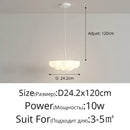 GobekUsa Cloud White Modern Chandelier Floating Pendant Lamp Kitchen Island Light