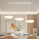 GobekUsa Cloud White Modern Chandelier Floating Pendant Lamp Kitchen Island Light