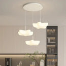 GobekUsa Cloud White Modern Chandelier Floating Pendant Lamp Kitchen Island Light