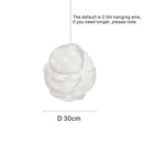 GobekUsa Cloud White Pendant Light: Rice Paper Ball Lampshade for Kitchen Island, Restaurant & Kids Room