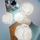 GobekUsa Cloud White Pendant Light: Rice Paper Ball Lampshade for Kitchen Island, Restaurant & Kids Room