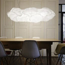 GobekUsa Cloud White Pendant Light: Rice Paper Ball Lampshade for Kitchen Island, Restaurant & Kids Room
