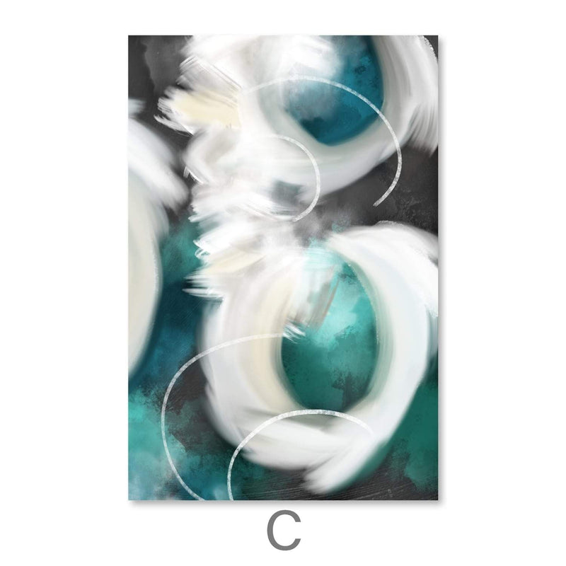 Clouded Abstract Canvas