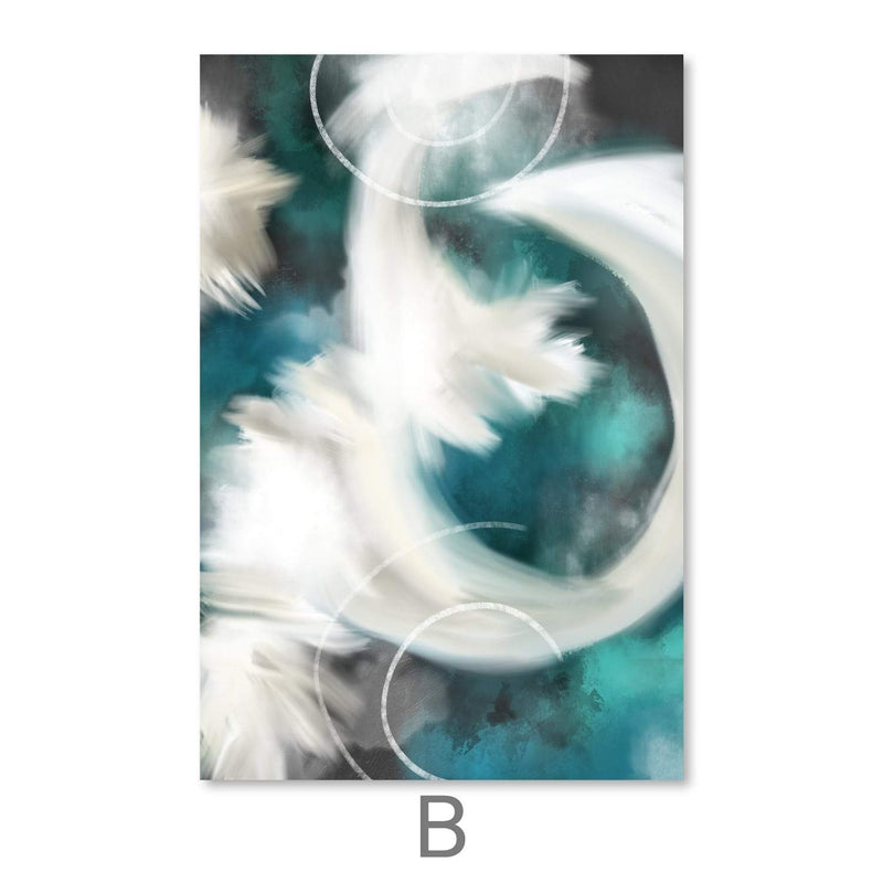 Clouded Abstract Canvas