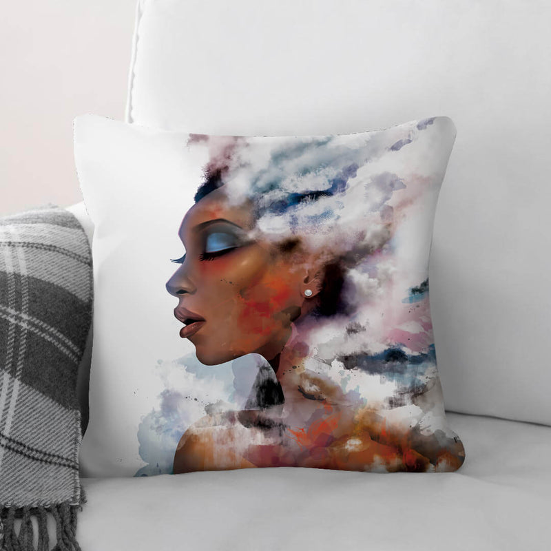 Clouded Woman A Cushion