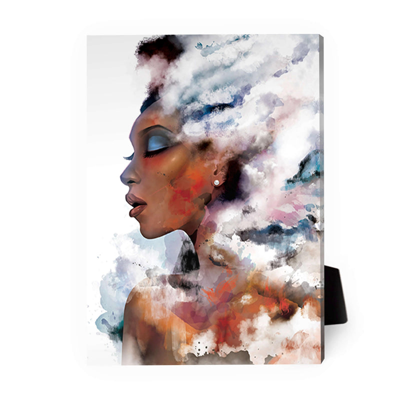 Clouded Woman A Desktop Canvas