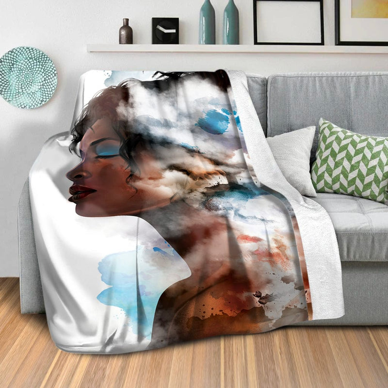 Clouded Woman C Blanket